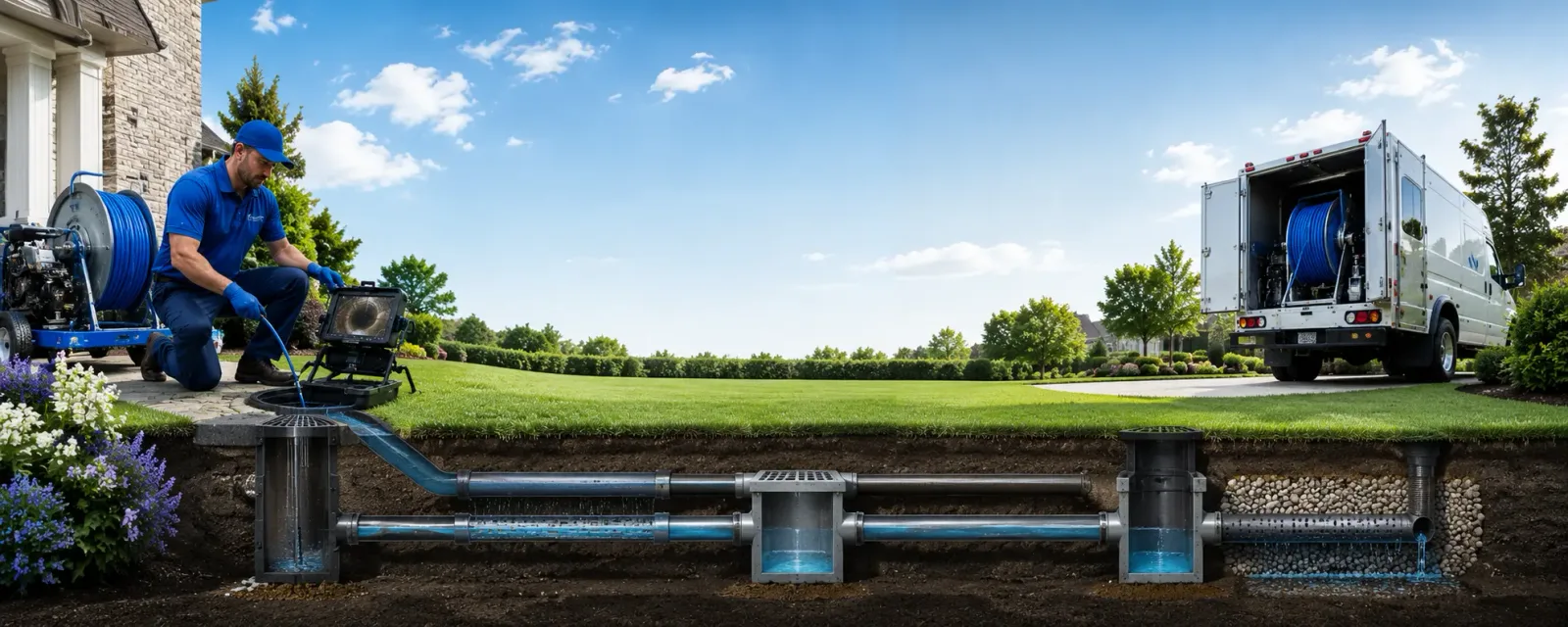 Outdoor drain cleaning information for Sanford, NC